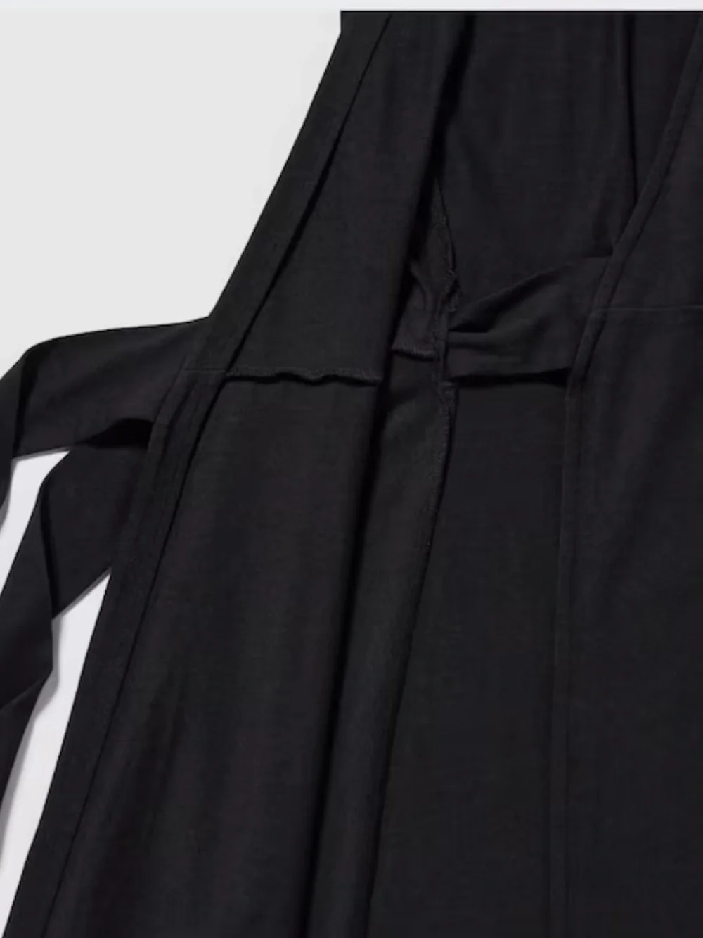Uniqlo X Clare Waight Keller Wrap Long-Sleeve Dress Black SMALL